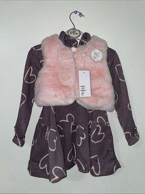 MISS Pink Faux-Fur Hair Vest Accessory for Kids